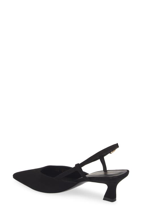 Shop Stuart Weitzman Vinnie 50 Slingback Pump In Black