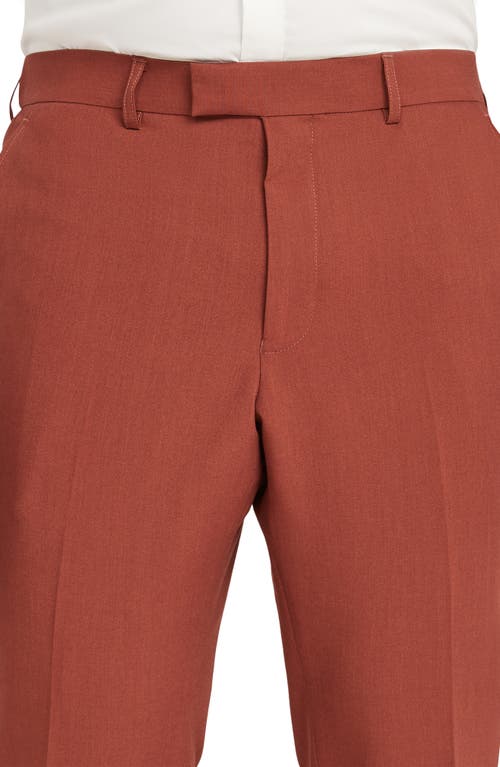 Shop Johnny Bigg Moore Hyperstretch Slim Fit Dress Pants In Rust