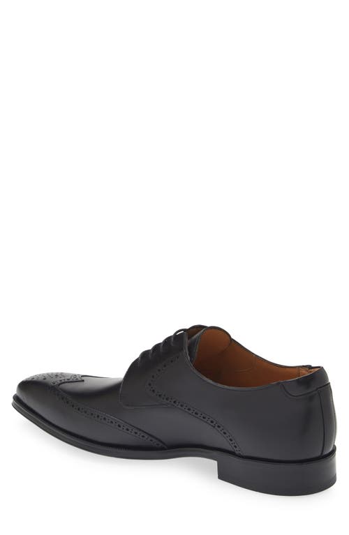 Shop Mezlan Tasso Brogue Derby In Black