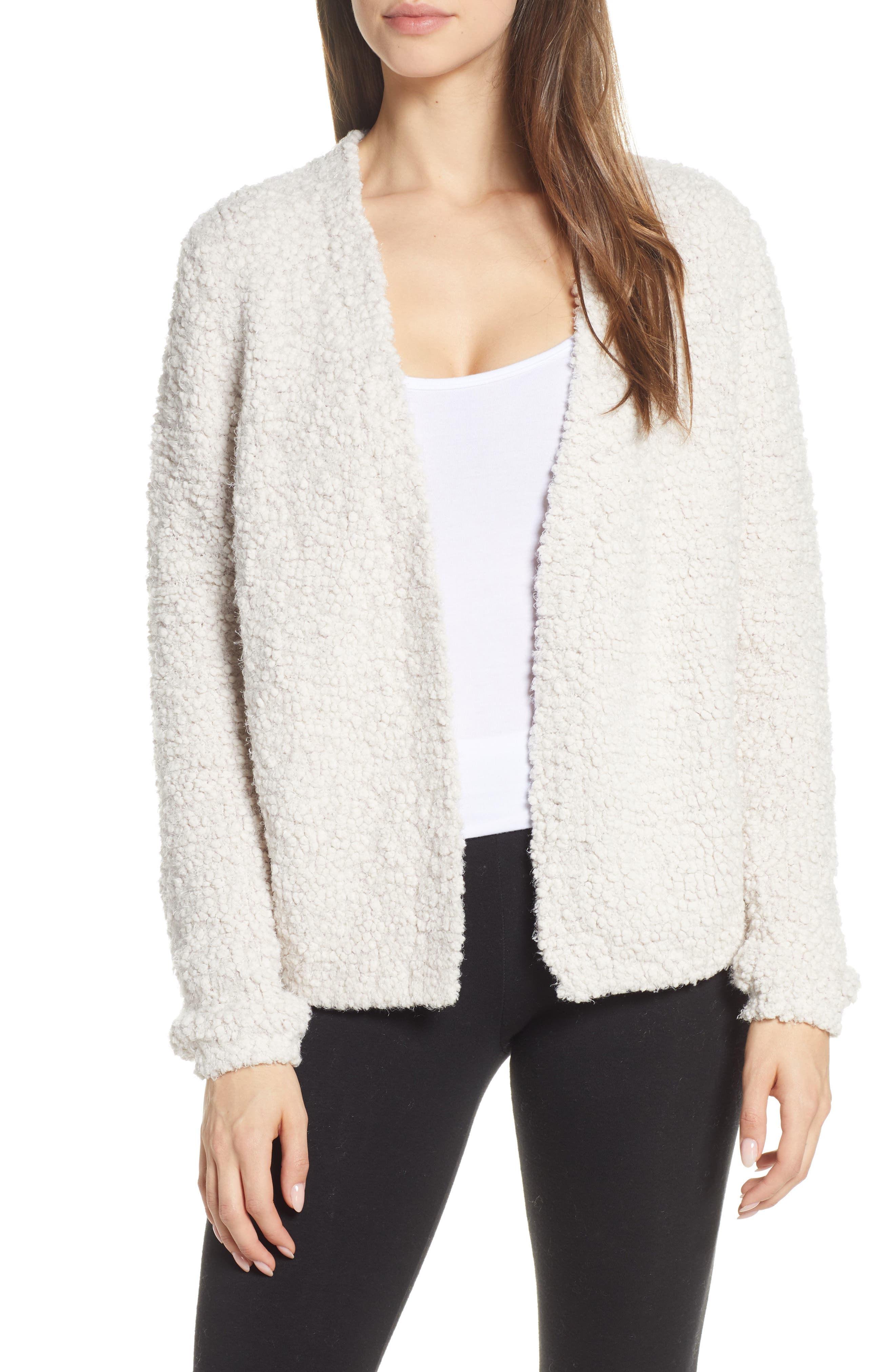 barefoot dreams boucle cardigan