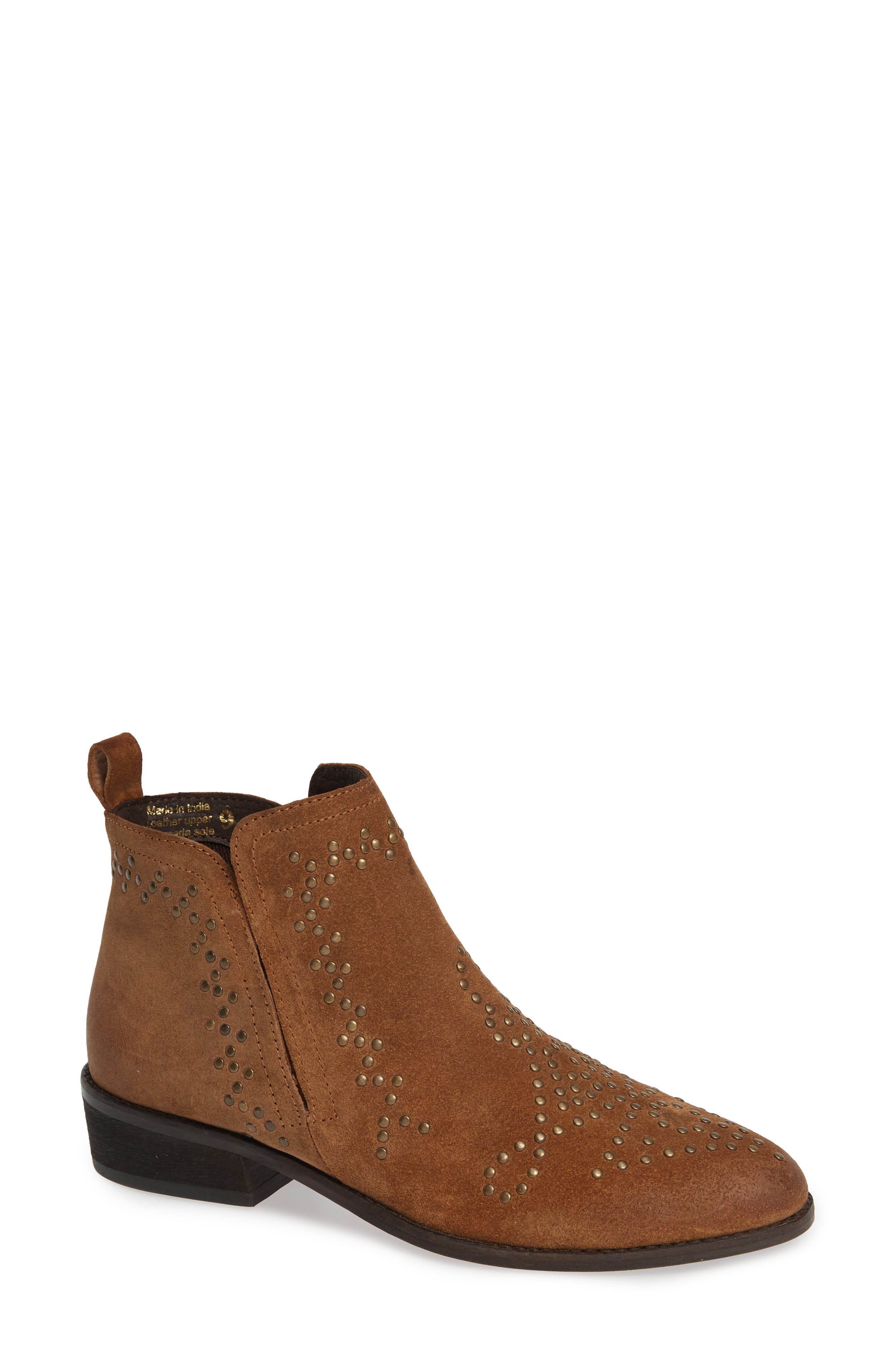 Sbicca Kasara Studded Ankle Bootie, Brown