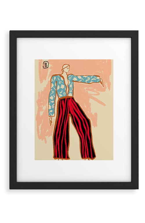 Deny Designs New Year Dance Framed Art Print in Multi at Nordstrom