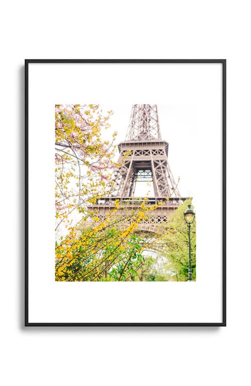 Deny Designs Eiffel Tower Framed Art Print in Black Tones at Nordstrom