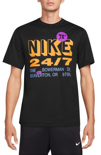 Nike Dri-fit Uv Hyverse Graphic T-shirt In Black