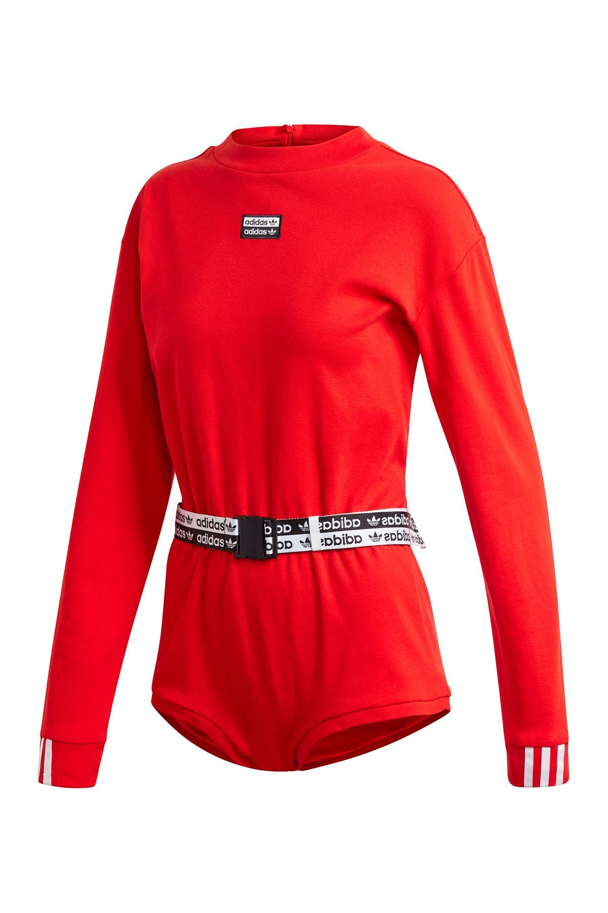 red adidas bodysuit long sleeve