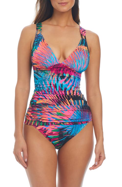 Rod Beattie Sarong Hipster Bikini Bottoms In Pink Multi