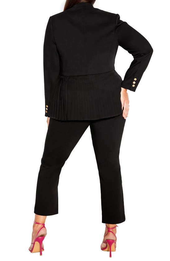 Shop City Chic Sadie 2-in-1 Blazer In Black