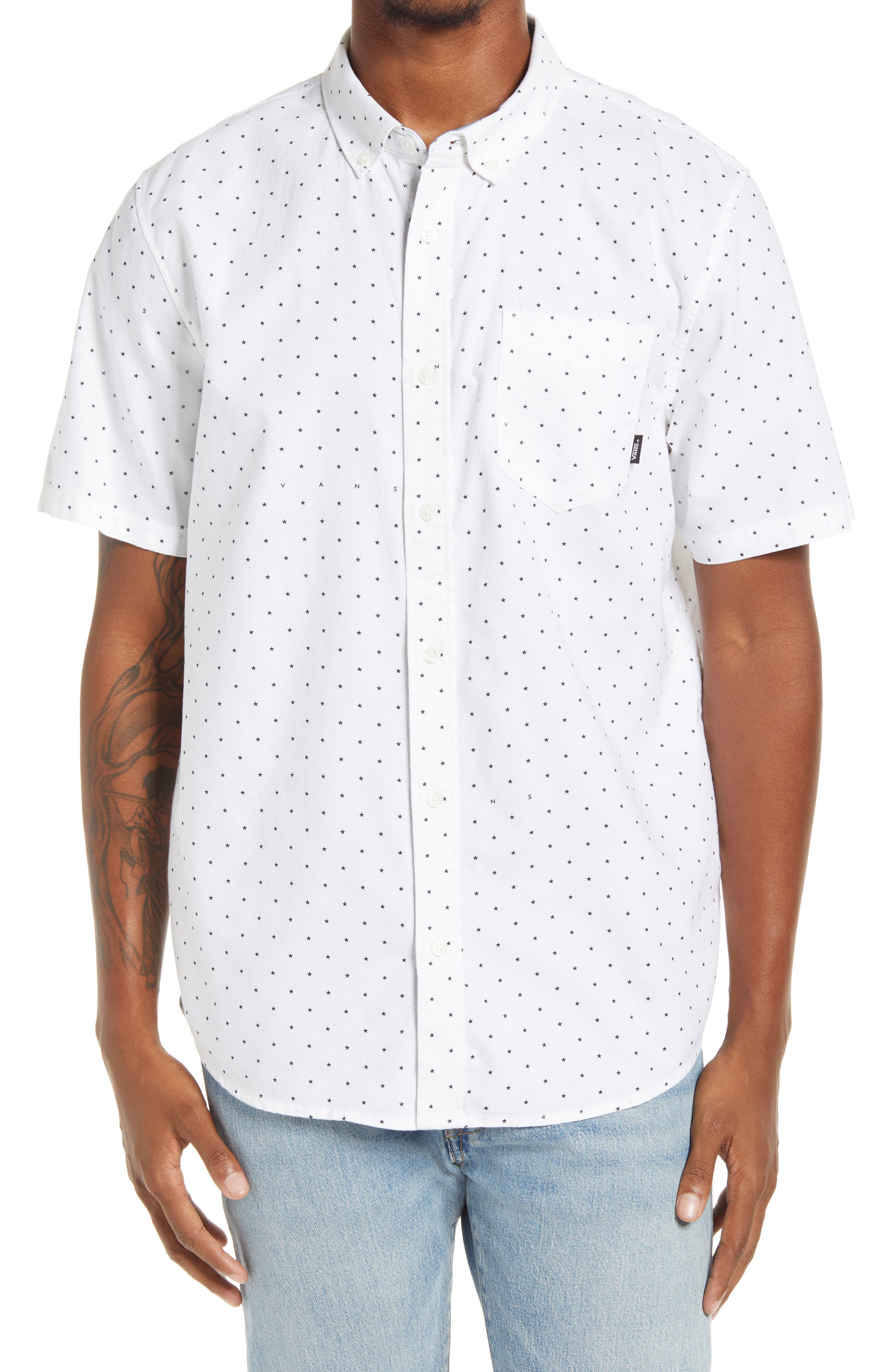 vans short sleeve button down