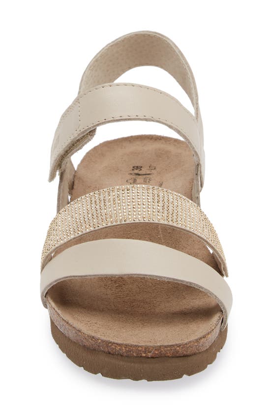 Naot 'krista' Sandal In Soft Ivory Leather