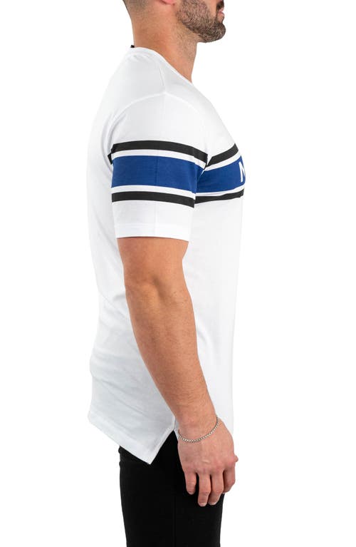 Maceoo Icon Border Cotton Graphic T-shirt In White