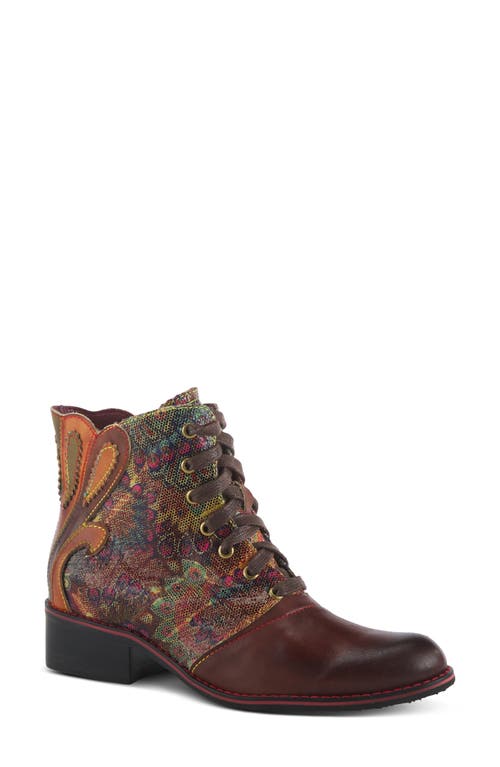 L'artiste By Spring Step Benatar Bootie In Brown Multi