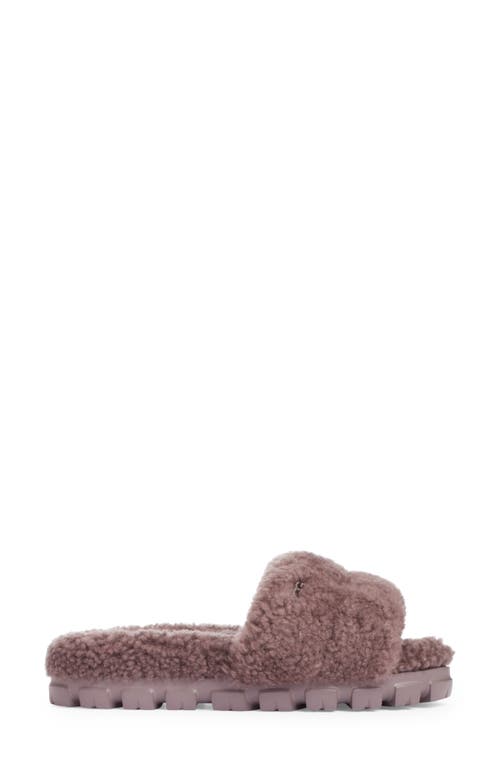 Shop Ugg(r) Cozetta Curly Genuine Shearling Slide Slipper In Thundercloud