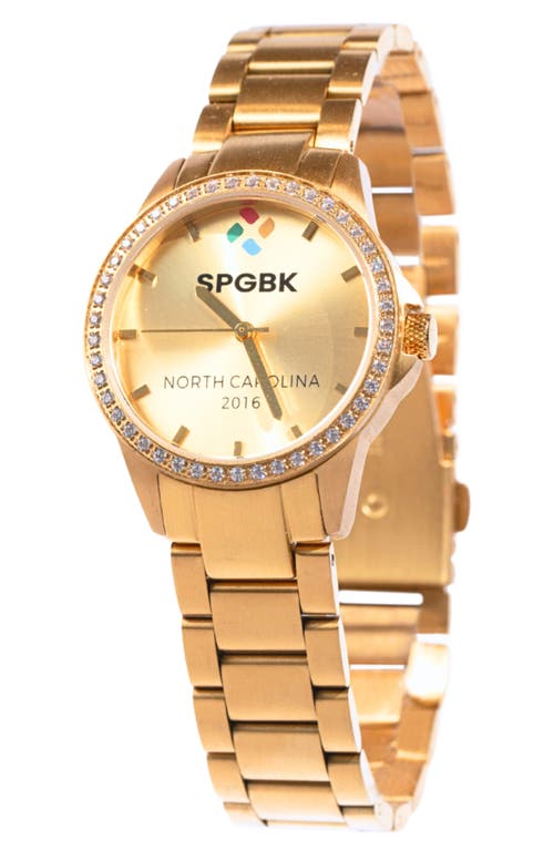 SPGBK Watches Crystal Bracelet Watch, 32mm in Gold Tone 