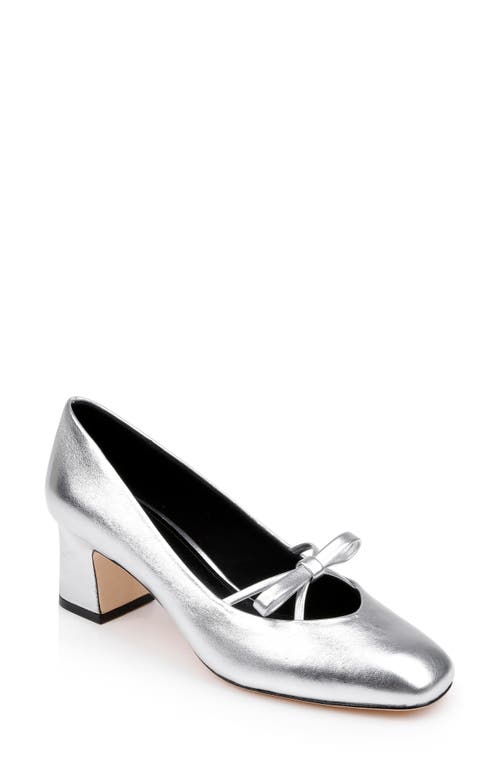 Shop Dee Ocleppo Zion Pump In Silver Leather