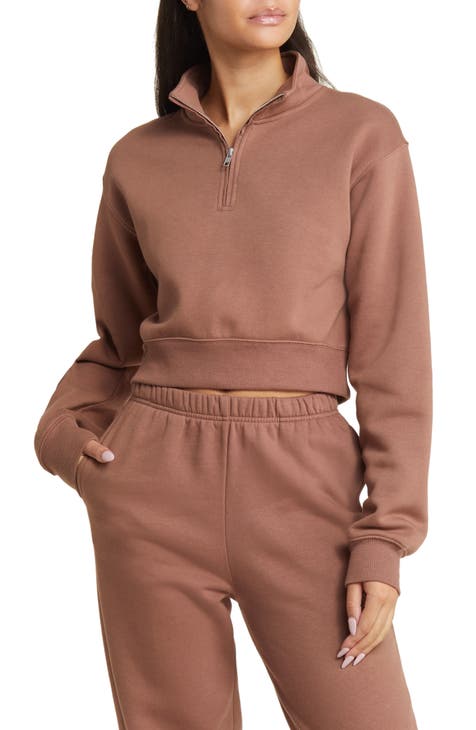 Women's Brown Sweatshirts & Hoodies