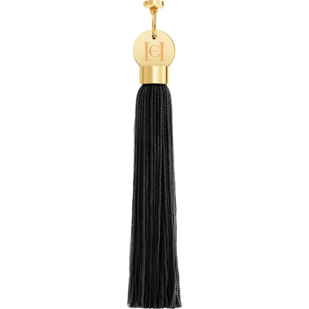 Carolina Herrera The Tassel Accessory Lipstick Charm In Black