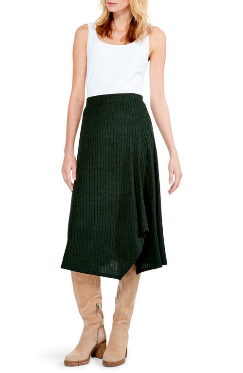 NIC+ZOE Rib Skirt in Woodland