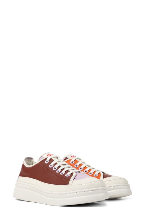 Shop Camper Runner Up Twins Platform Sneaker In White Multi