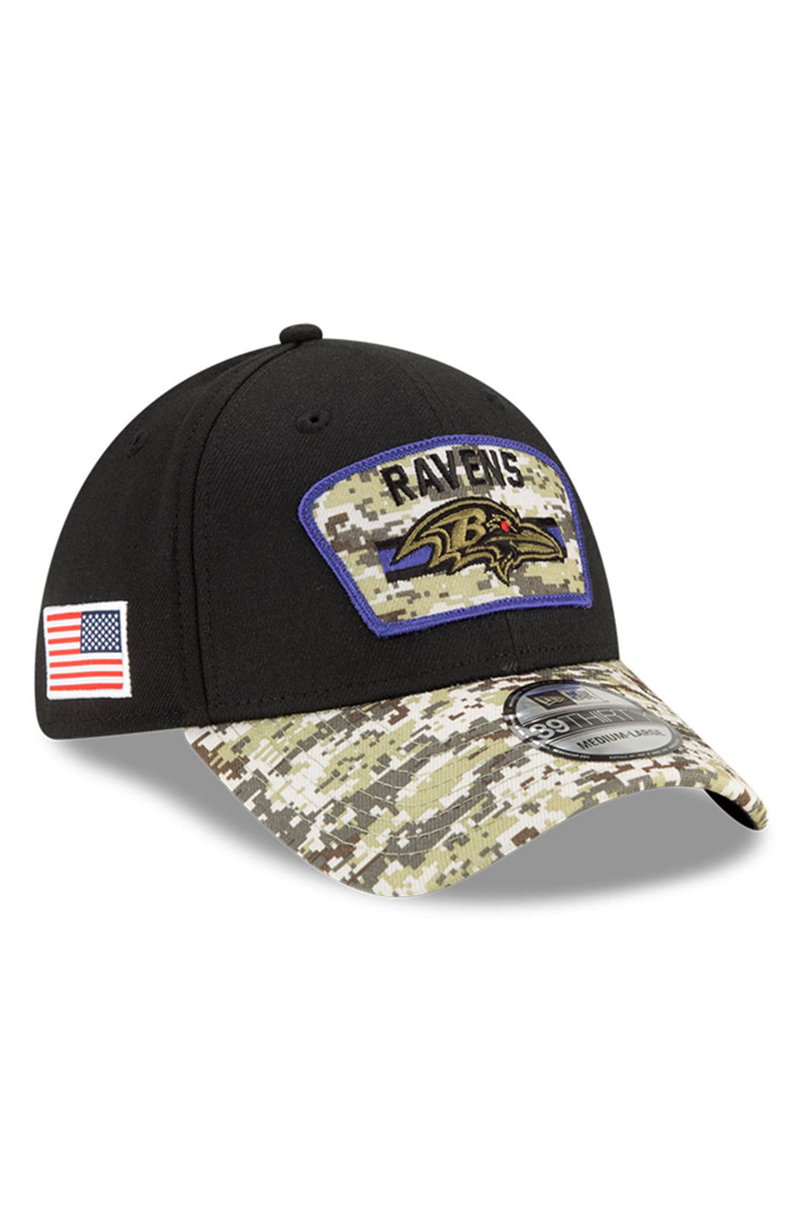 Black/Camo Baltimore Ravens 2021 Salute 