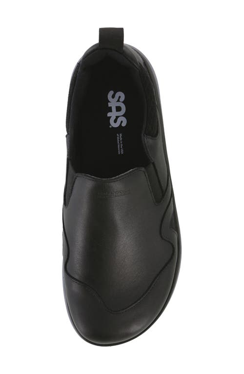 Sas Scramble Water Resistant Slip-on Sneaker In Black