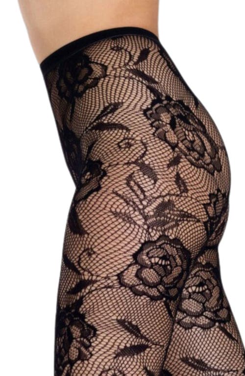 Lechery Women's Floral Net 1 Pair Of Tights In Black