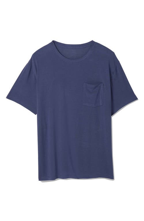 Tommy John Second Skin Pocket Sleep T-shirt In Blue