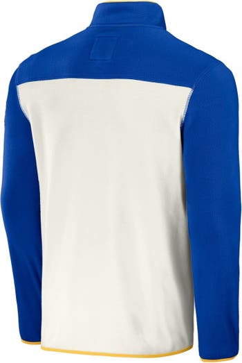 Men's NFL x Darius Rucker Collection by Fanatics Cream/Royal Los Angeles  Rams Long Sleeve Raglan T-Shirt