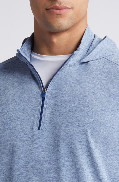 Shop Johnnie-o Slaton Quarter Zip Performance Hoodie In Lake