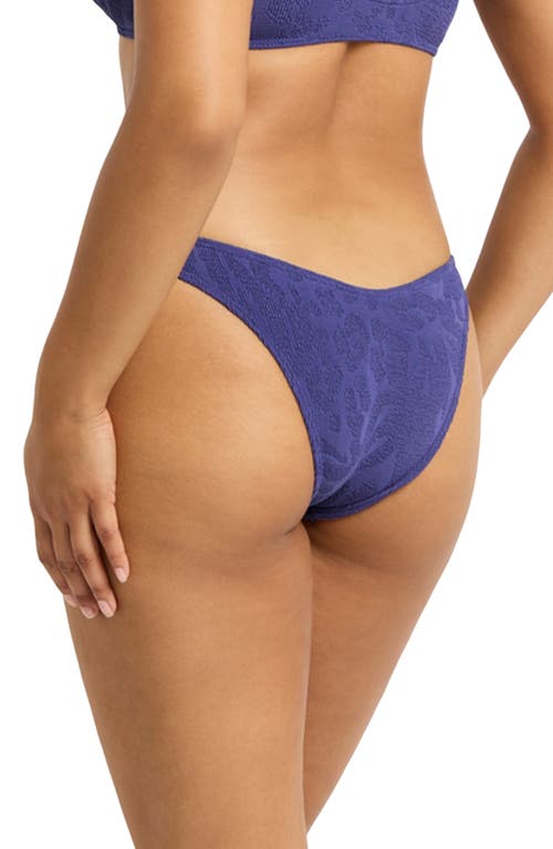 Shop Bondeye Bond-eye Ring Scene Bikini Bottoms In Sapphire Animalia