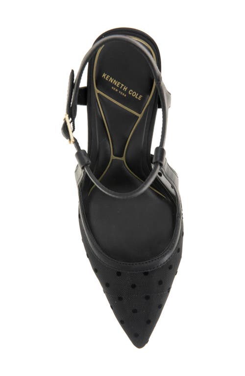 Kenneth Cole Romi Slingback Pump In Black/black Mesh