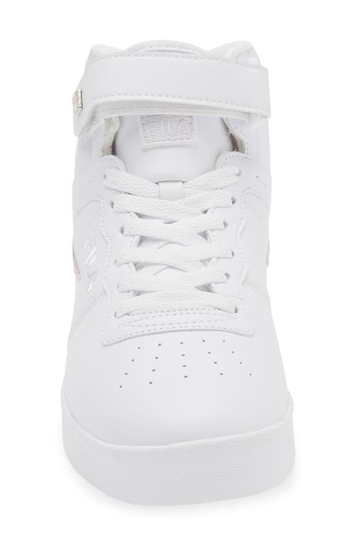Shop Fila Vulc 13 Tie Dye High Top Sneaker In White/multi/white