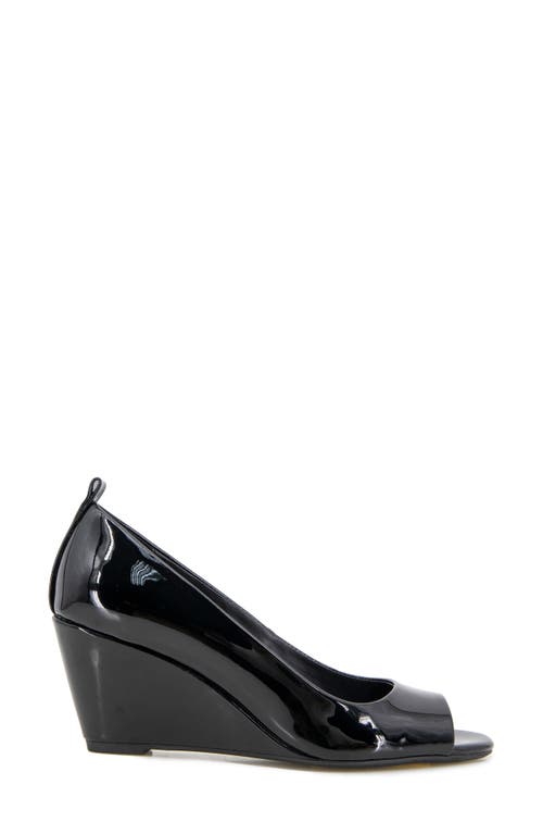 Reaction Kenneth Cole Elinor Wedge Pump In Black Patent