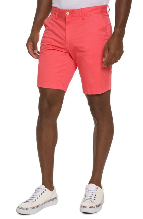 Lonestar Stretch Cotton Shorts in Coral