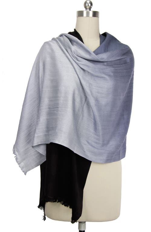 Saachi Ombre Cashmere & Silk-blend Scarf In Black