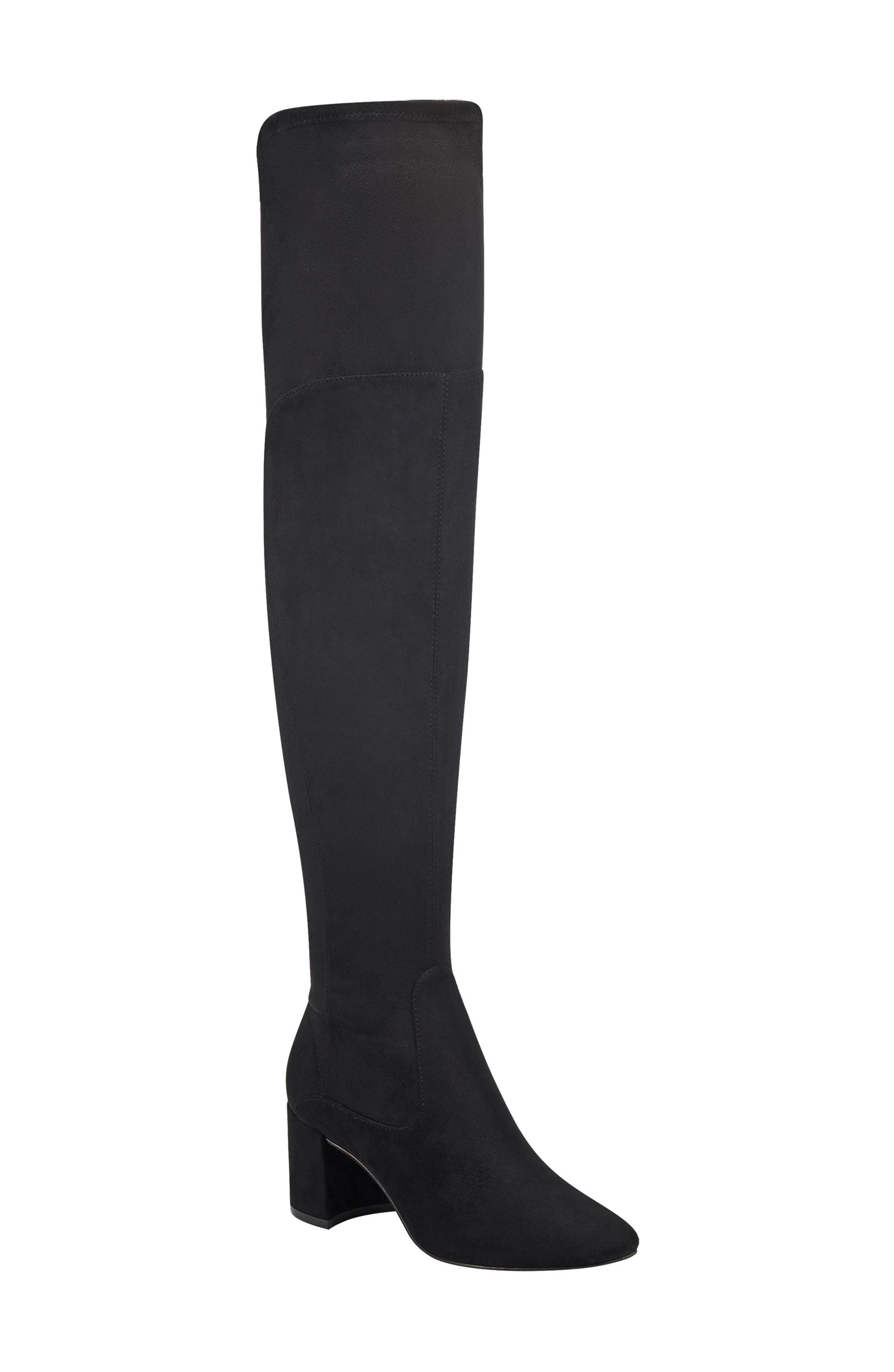 marc fisher black over the knee boots