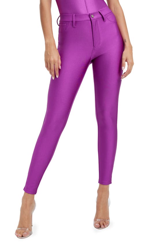 Good American Good Waist High Shine Compression Leggings In Pop Thistle005