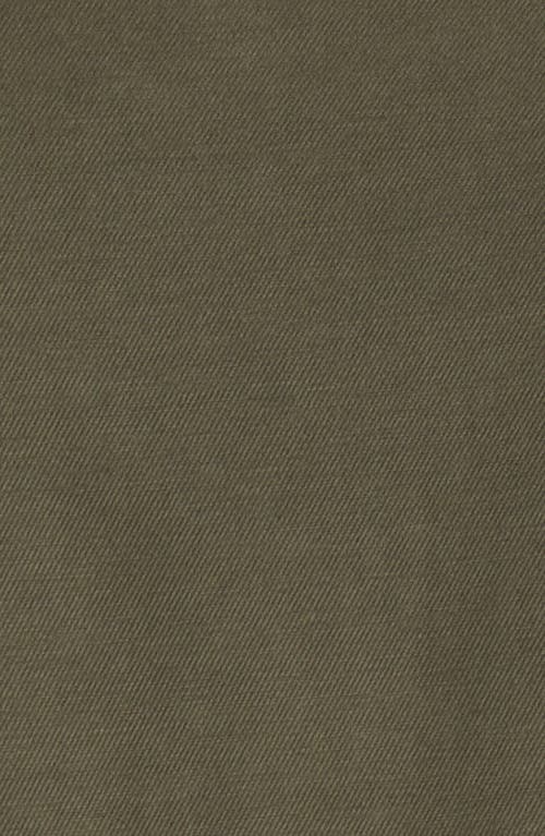 The Normal Brand Tailored Terry Shirt Jacket In Dusty Olive