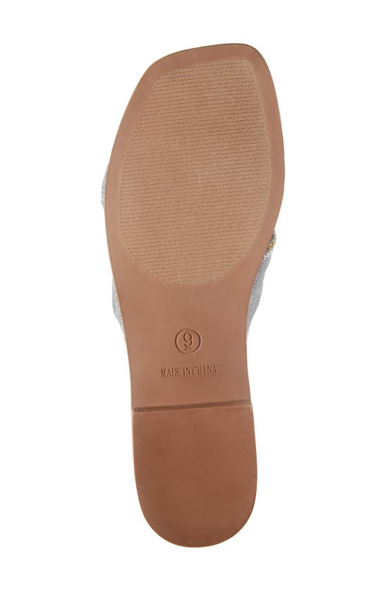 Shop Steve Madden Skippie Slide Sandal In Denim Multi