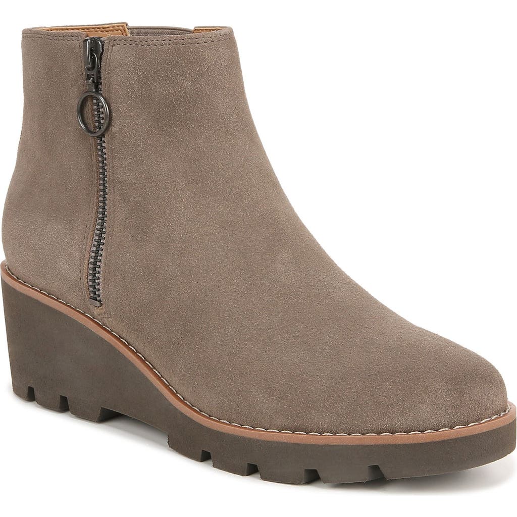 Vionic Hazal Water Repellent Bootie In Stone Grey