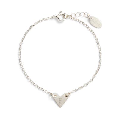 Nashelle Initial Heart Bracelet
