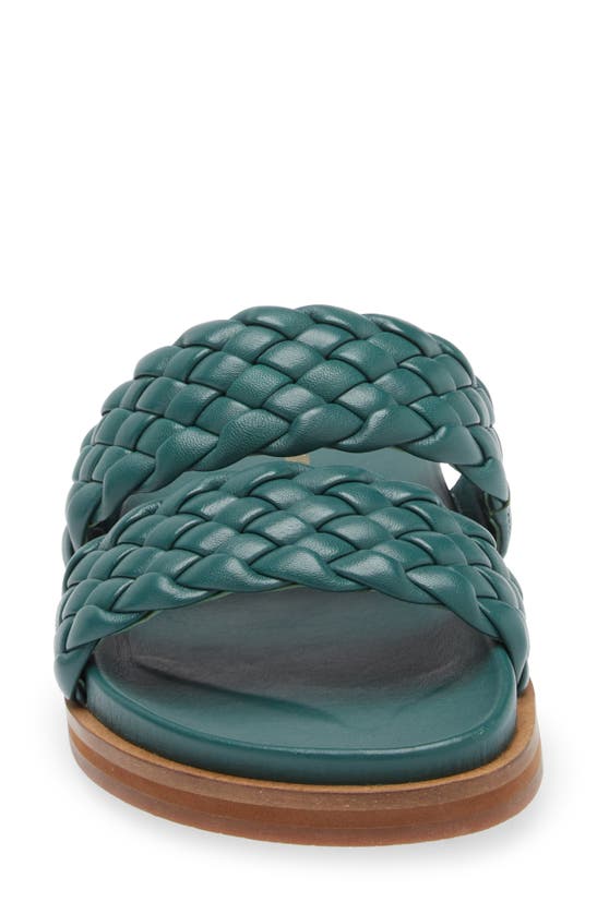 Shop Frankie4 Malone Weave Slide Sandal In Spring Green Weave