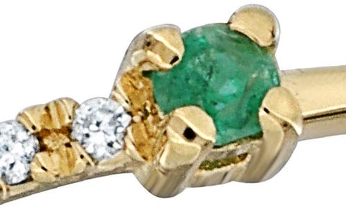 Bony Levy El Mar Trend Gemstone & Diamond Ring In 18k Yellow Gold Emerald