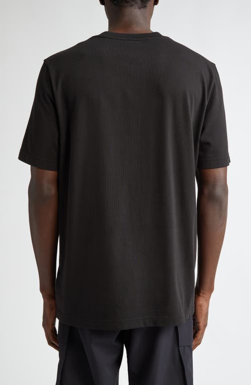 Moncler Soft Cotton Short Sleeve Crew Neck T-shirt In Black