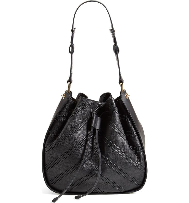 Vince Camuto 'Rayli' Whipstitch Chevron Leather Hobo Bag | Nordstrom