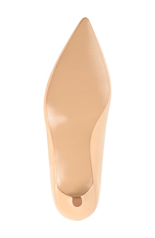 Journee Collection Rumi Metal Bit Kitten Heel Pump In Nude