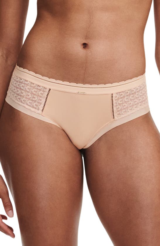 Shop Chantelle Lingerie Monogram Hipster Briefs In Nude Blush-1n