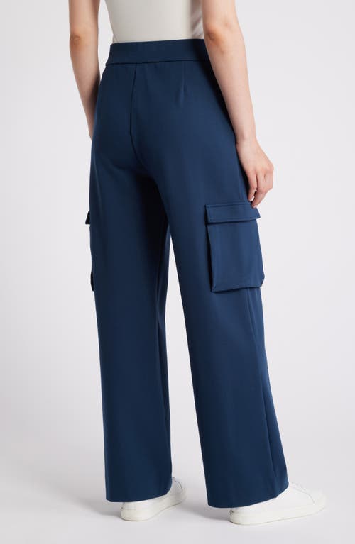 Shop Masai Copenhagen Perpetua Wide Leg Cargo Pants In Moonlit Ocean