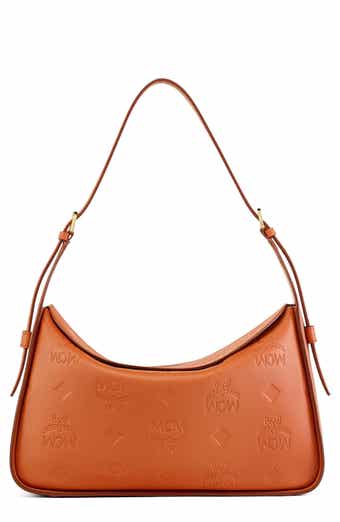 MCM Small Millie Visetos Water Resistant Leather Crossbody Bag