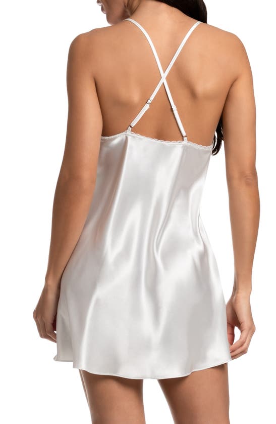 Shop In Bloom By Jonquil Juliet Lace Trim Satin Chemise In Ivory