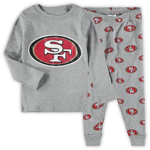 Outerstuff Toddler Heathered Gray San Francisco 49ers Sleep Set in Heather Gray